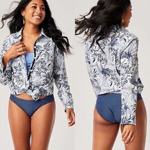 🆕 Carve Designs Alana Leaf Fletcher Button Up UPF50 Shirt